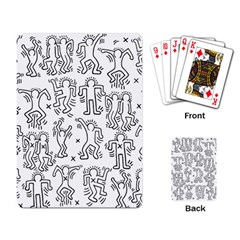 Doodle Pattern Playing Cards Single Design by Valentinaart