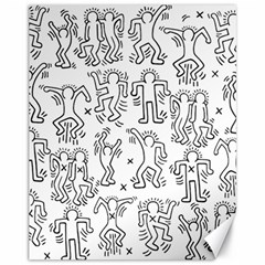 Doodle Pattern Canvas 11  x 14 