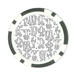 Doodle Pattern Poker Chip Card Guard