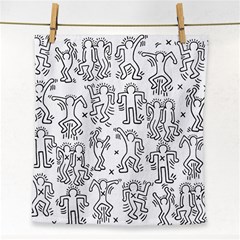 Doodle Pattern Face Towel