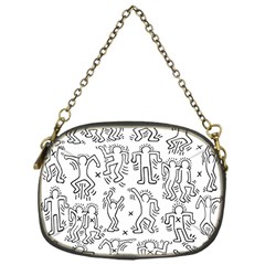 Doodle Pattern Chain Purse (one Side) by Valentinaart