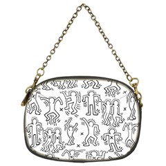 Doodle Pattern Chain Purse (two Sides) by Valentinaart