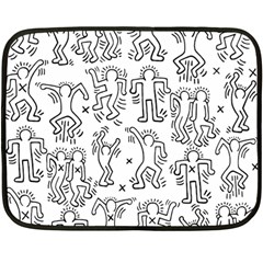 Doodle Pattern Fleece Blanket (Mini)