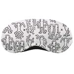 Doodle Pattern Sleeping Mask Front