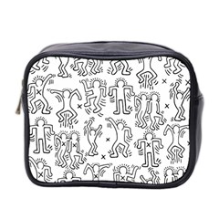 Doodle Pattern Mini Toiletries Bag (Two Sides)