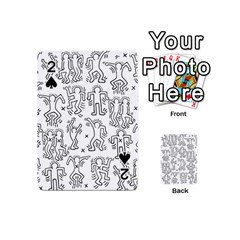 Doodle Pattern Playing Cards Double Sided (Mini)