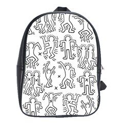 Doodle Pattern School Bag (XL)