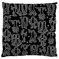 Doodle Pattern Standard Flano Cushion Case (one Side) by Valentinaart