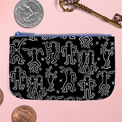 Doodle Pattern Large Coin Purse by Valentinaart