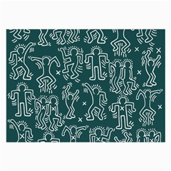 Doodle Pattern Large Glasses Cloth (2 Sides)