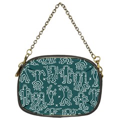 Doodle Pattern Chain Purse (two Sides) by Valentinaart