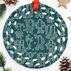 Doodle Pattern Ornament (round Filigree)