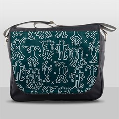 Doodle Pattern Messenger Bag