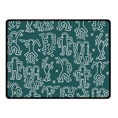 Doodle Pattern Double Sided Fleece Blanket (small) 