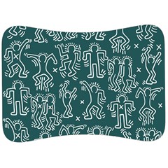 Doodle Pattern Velour Seat Head Rest Cushion by Valentinaart