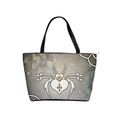 Wonderful Decorative Spider With Hearts Classic Shoulder Handbag by FantasyWorld7