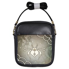 Wonderful Decorative Spider With Hearts Girls Sling Bag by FantasyWorld7