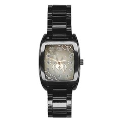 Wonderful Decorative Spider With Hearts Stainless Steel Barrel Watch by FantasyWorld7