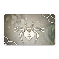 Wonderful Decorative Spider With Hearts Magnet (rectangular) by FantasyWorld7