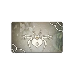 Wonderful Decorative Spider With Hearts Magnet (name Card) by FantasyWorld7