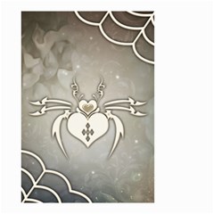 Wonderful Decorative Spider With Hearts Small Garden Flag (two Sides) by FantasyWorld7