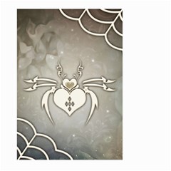 Wonderful Decorative Spider With Hearts Large Garden Flag (two Sides) by FantasyWorld7