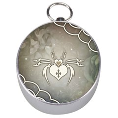 Wonderful Decorative Spider With Hearts Silver Compasses by FantasyWorld7