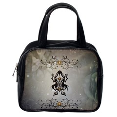 Wonderful Elegant Frog With Flowers Classic Handbag (one Side) by FantasyWorld7