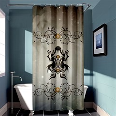 Wonderful Elegant Frog With Flowers Shower Curtain 36  X 72  (stall)  by FantasyWorld7