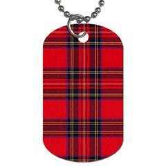 Royal Stewart Tartan Dog Tag (two Sides) by impacteesstreetwearfour