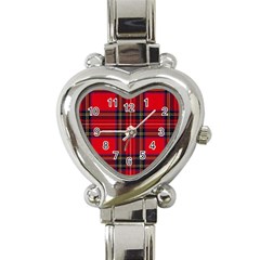 Royal Stewart Tartan Heart Italian Charm Watch by impacteesstreetwearfour