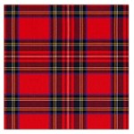 Royal Stewart Tartan Large Satin Scarf (Square) Front