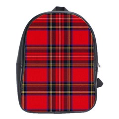 Royal Stewart Tartan School Bag (large) by impacteesstreetwearfour