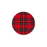 Royal Stewart Tartan Golf Ball Marker (4 pack) Front