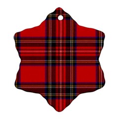 Royal Stewart Tartan Ornament (snowflake) by impacteesstreetwearfour