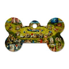 Hieronymus Bosch The Garden Of Earthly Delights Dog Tag Bone (two Sides) by impacteesstreetwearthree