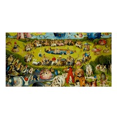 Hieronymus Bosch The Garden Of Earthly Delights Satin Shawl by impacteesstreetwearthree