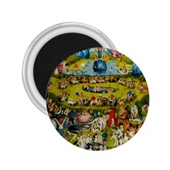 Hieronymus Bosch The Garden Of Earthly Delights 2 25  Magnets by impacteesstreetwearthree