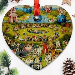 Hieronymus Bosch The Garden Of Earthly Delights Ornament (heart)