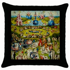 Hieronymus Bosch The Garden Of Earthly Delights Throw Pillow Case (black) by impacteesstreetwearthree