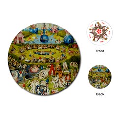 Hieronymus Bosch The Garden Of Earthly Delights Playing Cards Single Design (round)