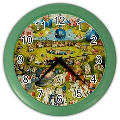 Hieronymus Bosch The Garden Of Earthly Delights Color Wall Clock