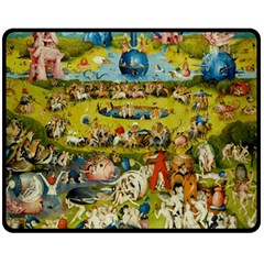 Hieronymus Bosch The Garden Of Earthly Delights Fleece Blanket (medium) 