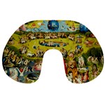 Hieronymus Bosch The Garden Of Earthly Delights Travel Neck Pillow Front