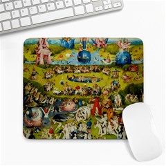 Hieronymus Bosch The Garden Of Earthly Delights Large Mousepads by impacteesstreetwearthree