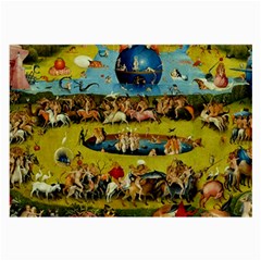 Hieronymus Bosch The Garden Of Earthly Delights (closeup) Large Glasses Cloth by impacteesstreetwearthree