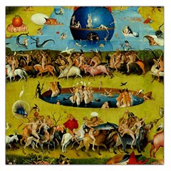 Hieronymus Bosch The Garden Of Earthly Delights (closeup) Large Satin Scarf (square) by impacteesstreetwearthree