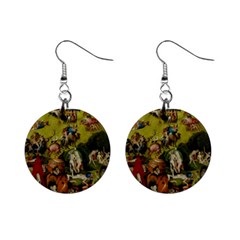 Hieronymus Bosch The Garden Of Earthly Delights (closeup) Hieronymus Bosch The Garden Of Earthly Delights (closeup) 3 Mini Button Earrings by impacteesstreetwearthree