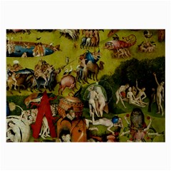 Hieronymus Bosch The Garden Of Earthly Delights (closeup) Hieronymus Bosch The Garden Of Earthly Delights (closeup) 3 Large Glasses Cloth (2 Sides) by impacteesstreetwearthree