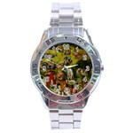 Hieronymus Bosch The Garden Of Earthly Delights (closeup) Hieronymus Bosch The Garden Of Earthly Delights (closeup) 3 Stainless Steel Analogue Watch Front